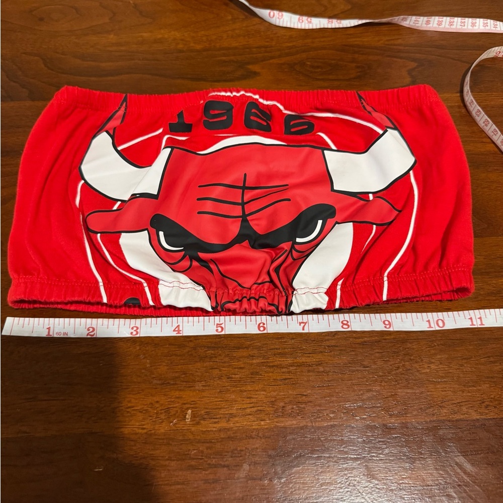 NBA Chicago Bulls Red and White Tube Top Apparel - Picture 4 of 5